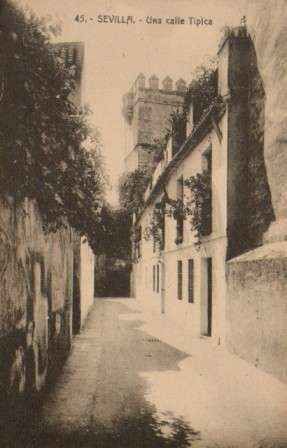 POSTAL ANTIGUA DE SEVILLA. Nº 45. UNA CALLE TIPICA