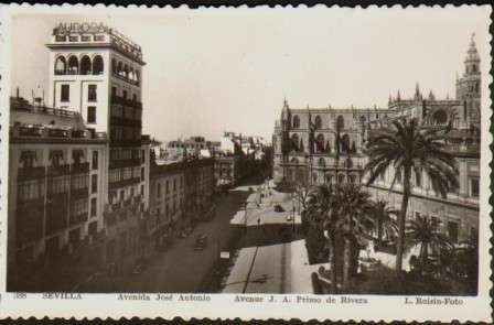POSTAL DE SEVILLA. TRIANA. AVENIDA JOSE ANTONIO.