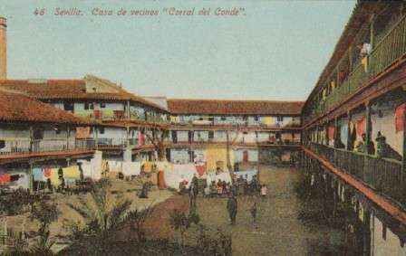 POSTAL ANTIGUA DE SEVILLA. CASA DE VECINO. CORRAL DEL CONDE. Nº 46.
