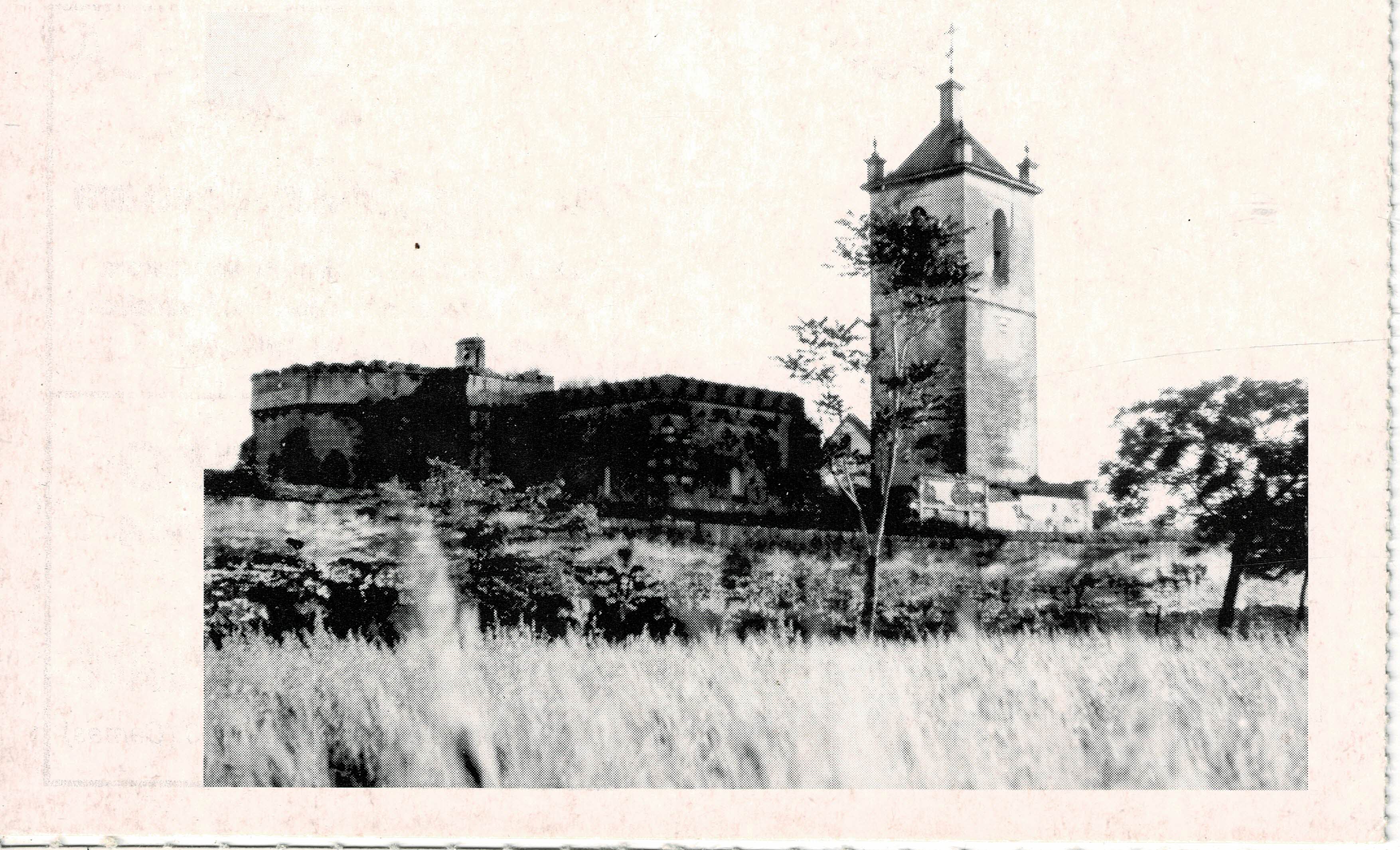 POSTAL DE ALCALA DE GUADAIRA. (REPRODUCCION): FOTO DOCUMENTAL IGLESIA.