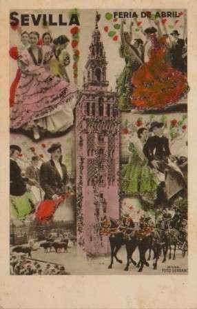 POSTAL ANTIGUA DE SEVILLA. FERIA DE ABRIL.