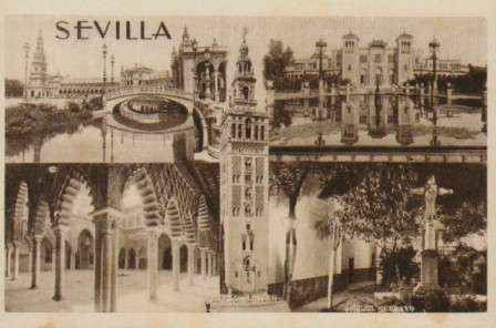 POSTAL ANTIGUA DE SEVILLA. VISTAS.