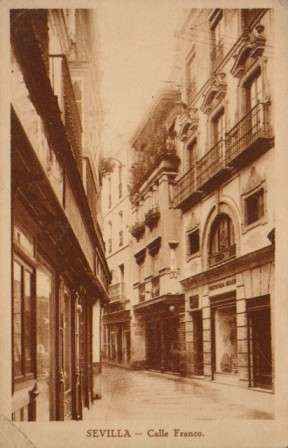 POSTAL ANTIGUA DE SEVILLA. CALLE FRANCO.
