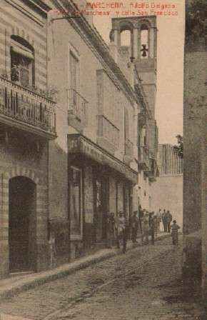 POSTAL ANTIGUA DE MARCHENA (SEVILLA). VILLA DE MARCHENA Y CALLE SAN FRANCISCO. Nº 9.