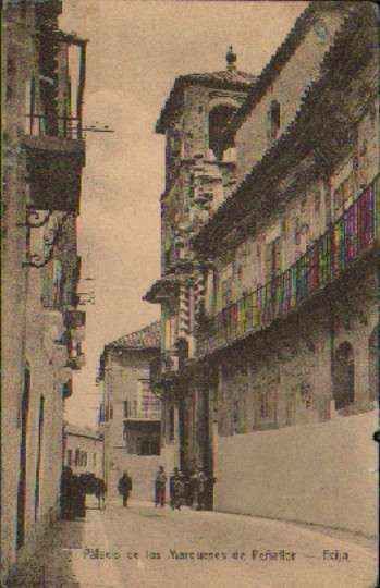 POSTAL ANTIGUA DE ECIJA (SEVILLA). PALACIO DE LOS MARQUESES DE PEÑAFLOR.