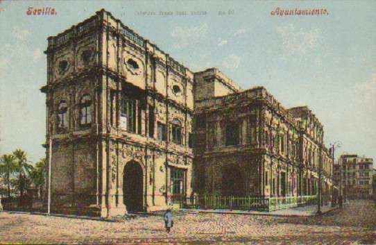 POSTAL ANTIGUA DE SEVILLA. AYUNTAMIENTO.