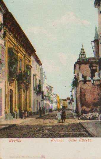 POSTAL ANTIGUA DE SEVILLA. TRIANA. CALLE PUREZA.