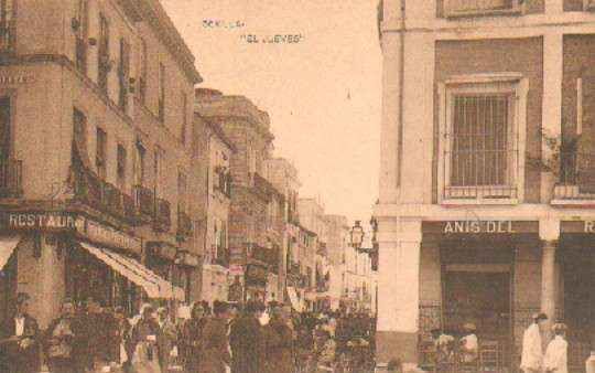 POSTAL ANTIGUA DE SEVILLA. EL JUEVES.