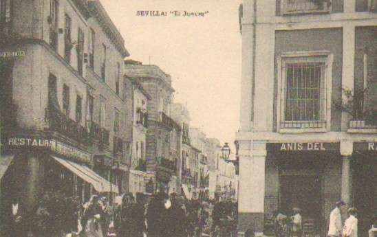 POSTAL ANTIGUA DE SEVILLA. EL JUEVES.