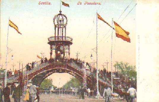 POSTAL ANTIGUA DE SEVILLA. LA PASARELA.