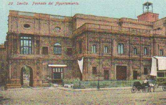 POSTAL ANTIGUA DE SEVILLA. FACHADA DEL AYUNTAMIENTO. Nº 23.