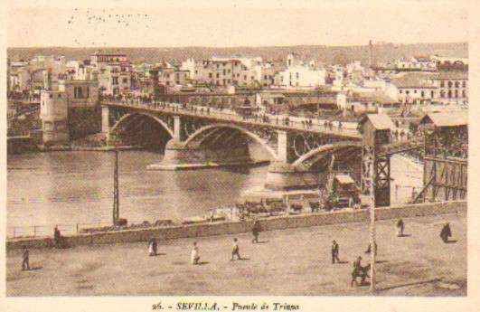 POSTAL DE SEVILLA. PUENTE DE TRIANA