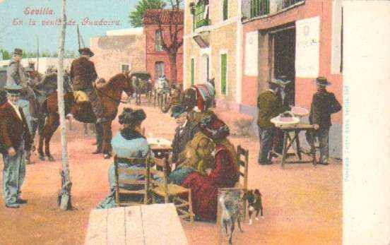 POSTAL ANTIGUA DE SEVILLA. EN LA VENTA DE GUADAIRA.