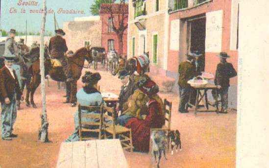 POSTAL ANTIGUA DE SEVILLA. EN LA VENTA DE GUADAIRA.