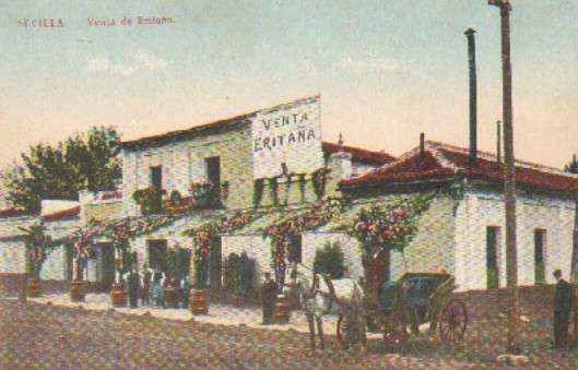 POSTAL ANTIGUA DE SEVILLA. VENTA DE ERITAÑA.