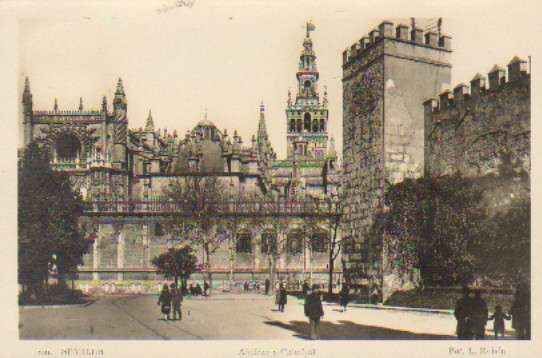 POSTAL DE SEVILLA. ALCAZAR Y CATEDRAL Nº 200