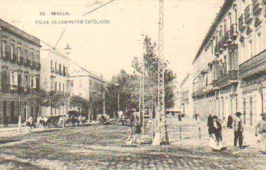POSTAL ANTIGUA DE SEVILLA. CALLE DE LOS REYES CATOLICOS. Nº 26