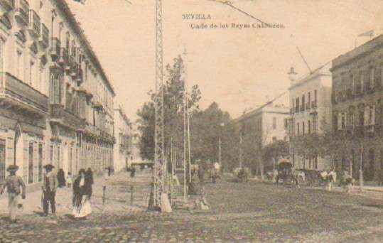 POSTAL ANTIGUA DE SEVILLA. CALLE DE LOS REYES CATOLICOS.