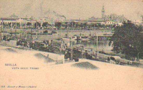 POSTAL ANTIGUA DE SEVILLA. VISTA DESDE TRIANA.