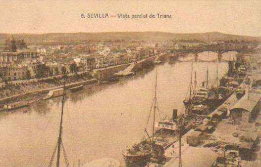 POSTAL ANTIGUA DE SEVILLA. Nº 6. VISTA PARICAL DE TRIANA.