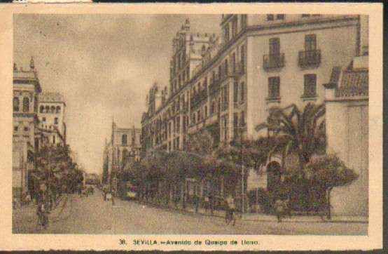 POSTAL ANTIGUA DE SEVILLA. AVENIDA DE QUEIPO DE LLANO. Nº 38.