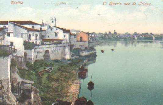 POSTAL ANTIGUA DE SEVILLA. EL BARRIO ALTO DE TRIANA.