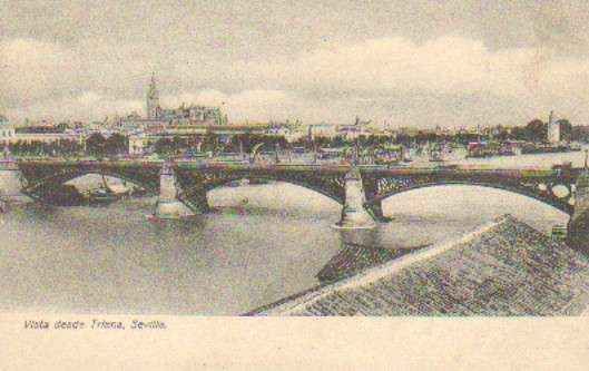 POSTAL ANTIGUA DE SEVILLA. VISTA DESDE TRIANA.
