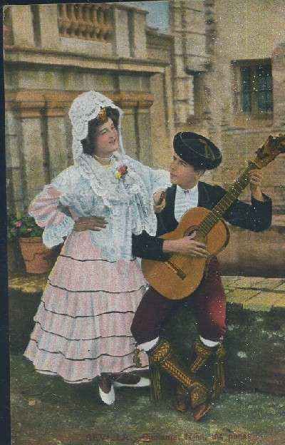 POSTAL ANTIGUA DE SEVILLA CANTANTE NIÑA DE LOS PEINES
