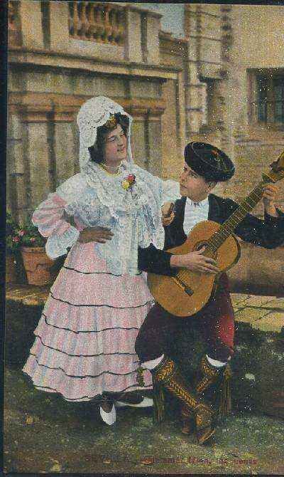POSTAL ANTIGUA DE SEVILLA CANTANTE NIÑA DE LOS PEINES
