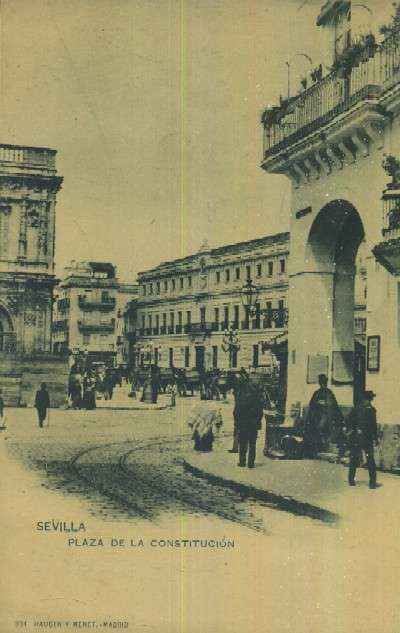 POSTAL ANTIGUA DE SEVILLA  PLAZA DE LA CONSTITUCION