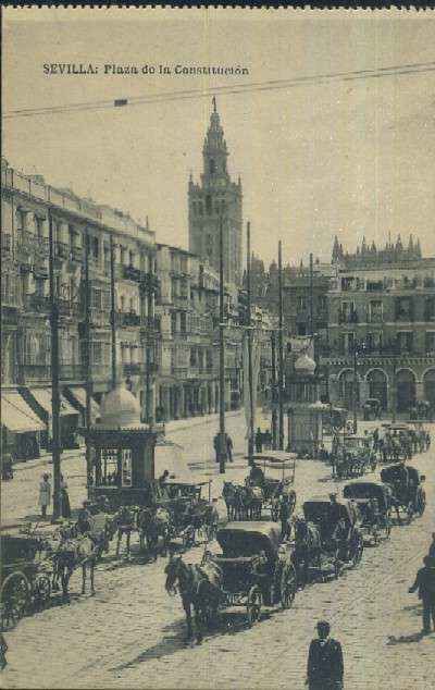 POSTAL ANTIGUA DE SEVILLA  PLAZA DE LA CONSTITUCION