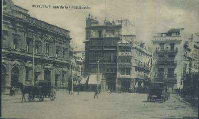 POSTAL ANTIGUA DE SEVILLA  PLAZA DE LA CONSTITUCION