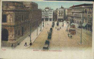 POSTAL ANTIGUA DE SEVILLA  PLAZA DE LA CONSTITUCION