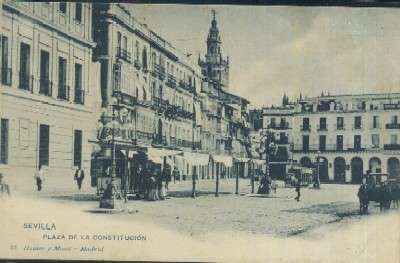 POSTAL ANTIGUA DE SEVILLA  PLAZA DE LA CONSTITUCION