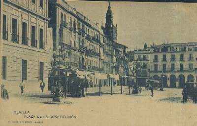 POSTAL ANTIGUA DE SEVILLA  PLAZA DE LA CONSTITUCION