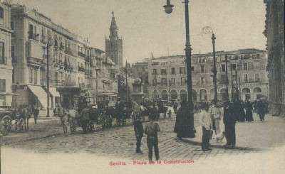 POSTAL ANTIGUA DE SEVILLA  PLAZA DE LA CONSTITUCION