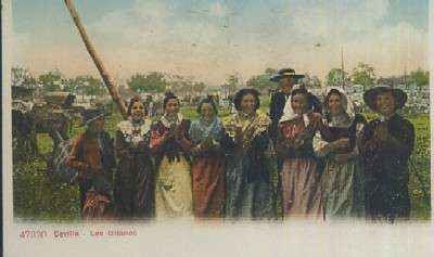 POSTAL ANTIGUA DE SEVILLA LOS GITANOS