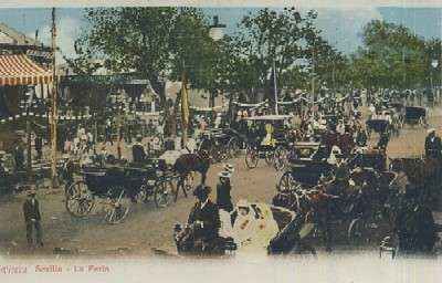 POSTAL ANTIGUA DE SEVILLA LA FERIA
