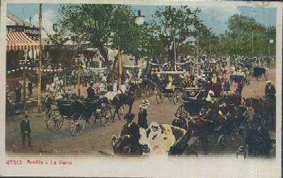 POSTAL ANTIGUA DE SEVILLA LA FERIA