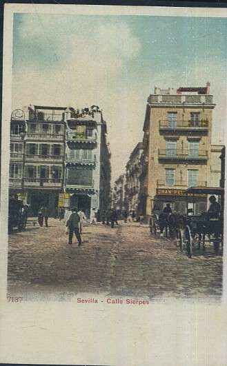 POSTAL ANTIGUA DE SEVILLA CALLE SIERPES