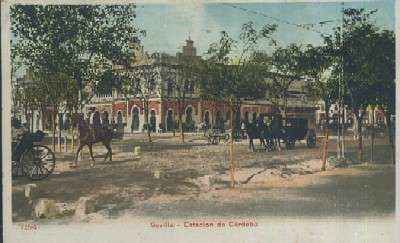 POSTAL ANTIGUA DE SEVILLA ESTACION DE CORDOBA