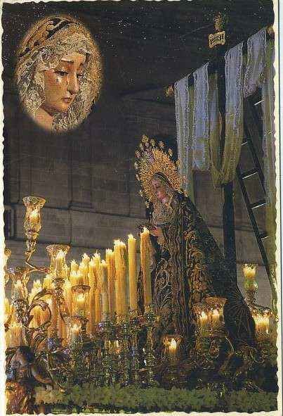 POSTAL DE SEVILLA. SEMANA SANTA Nº 117. MARIA SANTISIMA EN SU SOLEDAD
