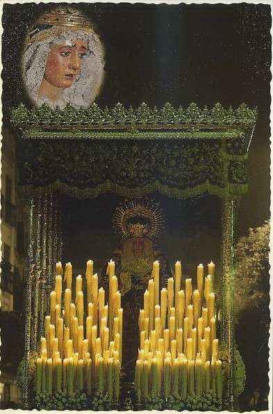 POSTAL DE SEVILLA. SEMANA SANTA Nº 107. NUESTRA MADRE Y SEÑORA DE MONTSERRAT