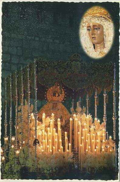 POSTAL DE SEVILLA. SEMANA SANTA Nº 63. MARIA SANTISIMA DE LA CARIDAD EN SU SOLEDAD