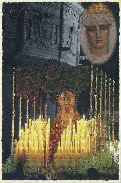 POSTAL DE SEVILLA. SEMANA SANTA Nº 25. NTRA SEÑORA DE LAS MERCEDES CORONADA