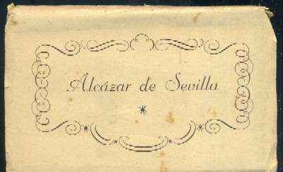 ALCAZAR DE SEVILLA - CUADERNILLO CON 13 POSTALES EN B/N TIPO ACORDEON