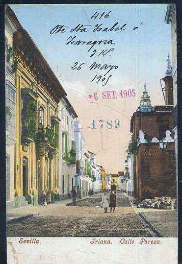 POSTAL ANTIGUA DE SEVILLA - TRIANA CALLE PUREZA