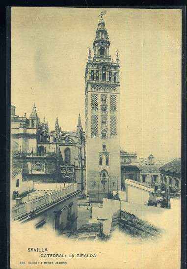 POSTAL ANTIGUA DE SEVILLA - CATEDRAL - LA GIRALDA
