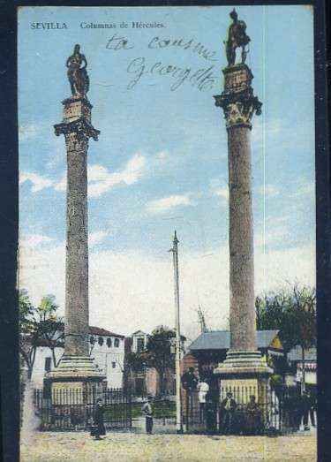 POSTAL ANTIGUA DE SEVILLA - COLUMNAS DE HERCULES