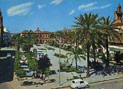 POSTAL DE ECIJA. SEVILLA. VISTA GENERAL DE LA PLAZA DE ESPAÑA